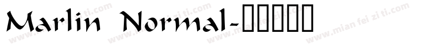 Marlin Normal字体转换